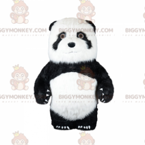 BIGGYMONKEY™ costume da mascotte di panda bianco e nero