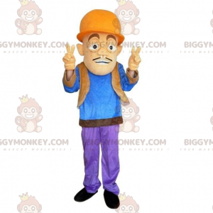 Kostým maskota dělníka BIGGYMONKEY™ s přilbou – Biggymonkey.com