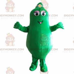Barbalala BIGGYMONKEY™ mascot costume, green cartoon character