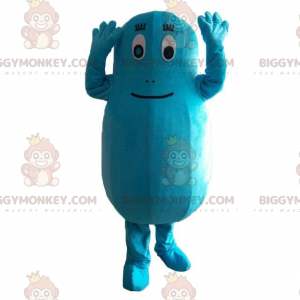 Barbibul's BIGGYMONKEY™ mascottekostuum, blauw personage uit de