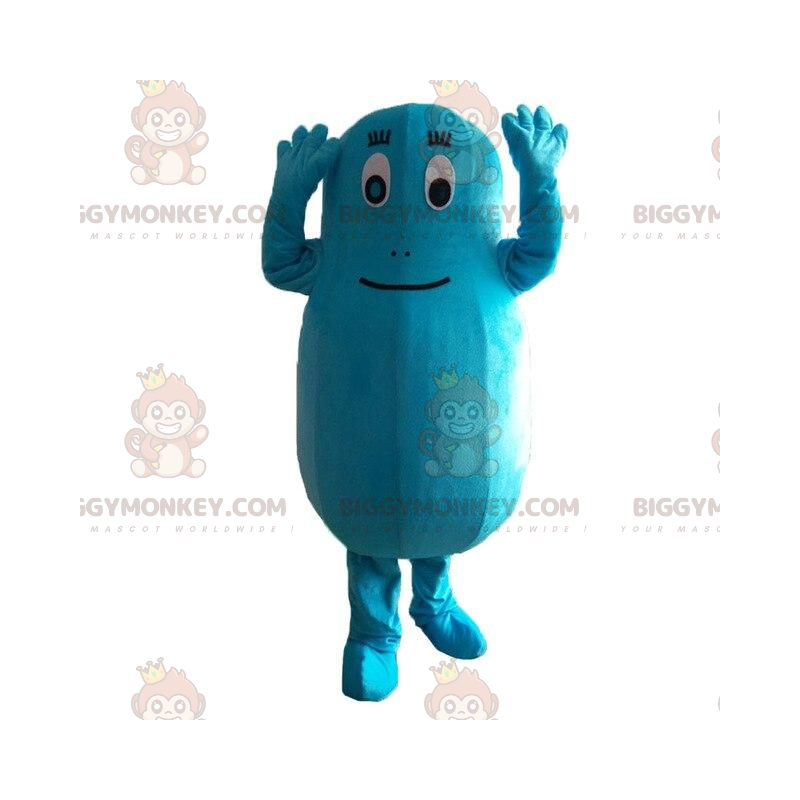 Disfraz de mascota BIGGYMONKEY™ de Barbibul, personaje azul de