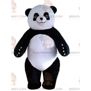 BIGGYMONKEY™ Maskottchenkostüm aus schwarz-weißem Panda