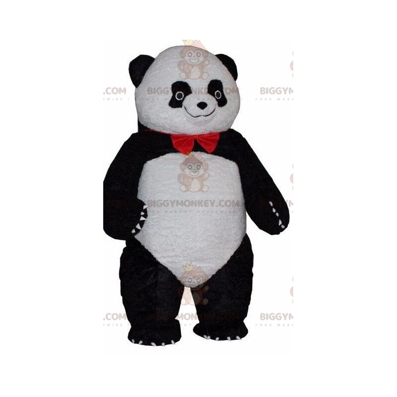 BIGGYMONKEY™ costume da mascotte di panda bianco e nero