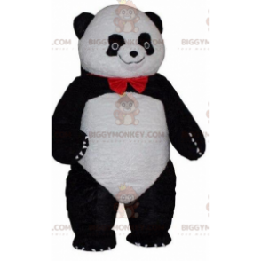 BIGGYMONKEY™ costume da mascotte di panda bianco e nero