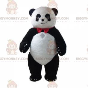 BIGGYMONKEY™ mascot costume of black and white panda, asia bear