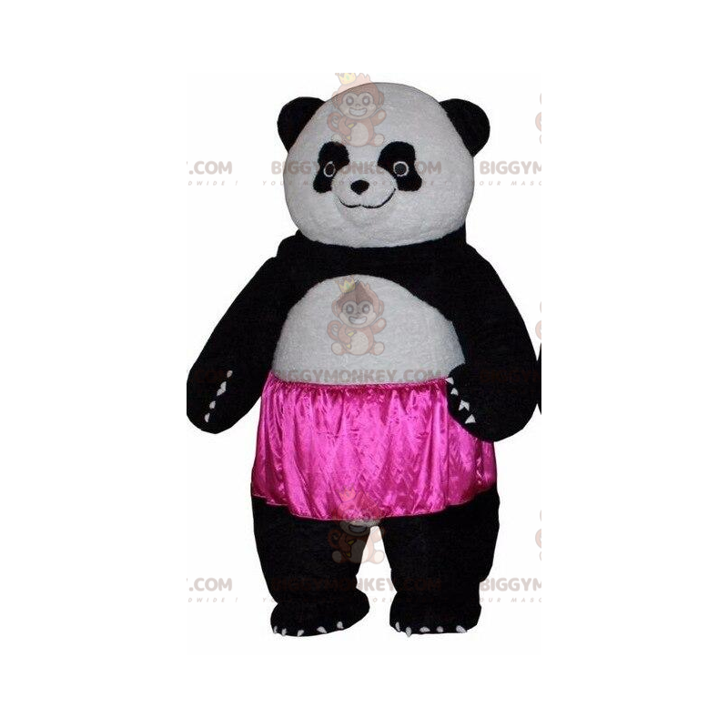 BIGGYMONKEY™ pandamaskotdräkt med en tutu, asiabjörndräkt -