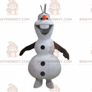 Traje de mascote BIGGYMONKEY™ de Olaf, famoso boneco de neve de