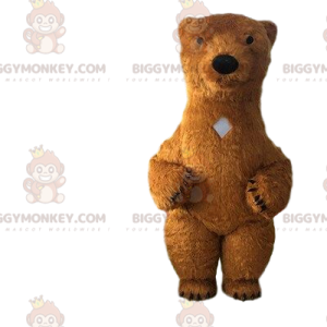 Big Brown Bear BIGGYMONKEY™ maskottiasu, jättiläinen nalleasu -