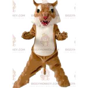 Costume da mascotte feroce puma BIGGYMONKEY™, costume da tigre