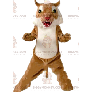 Costume de mascotte BIGGYMONKEY™ de puma féroce, costume de