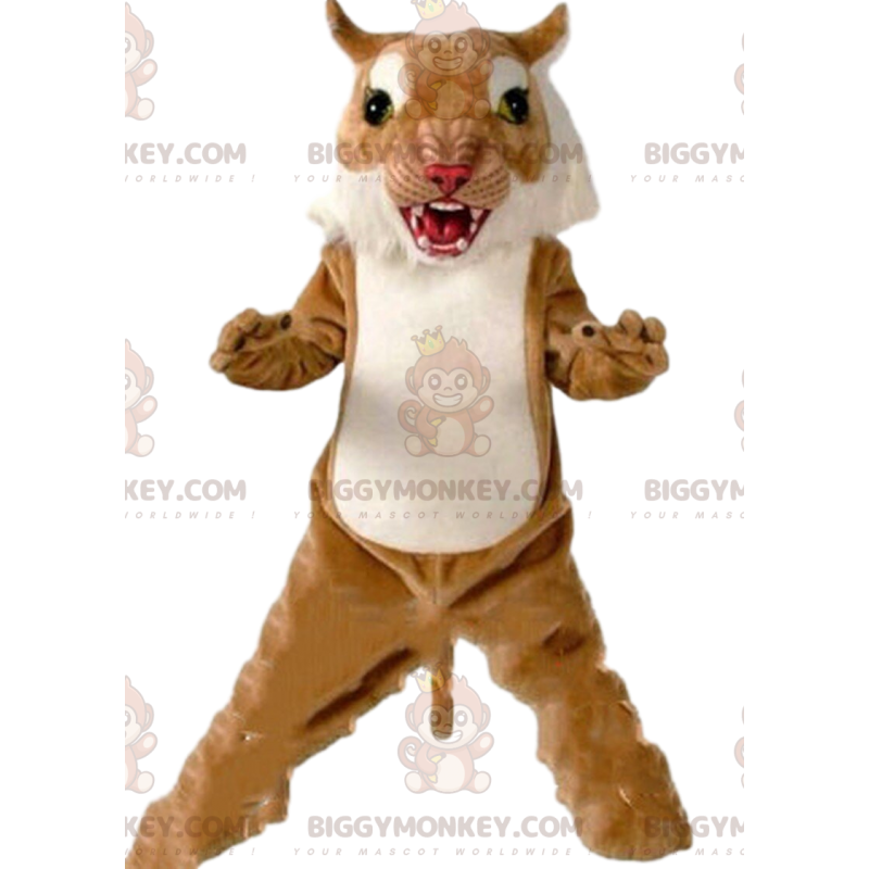 Costume da mascotte feroce puma BIGGYMONKEY™, costume da tigre