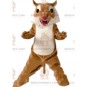 Traje de mascote de puma feroz BIGGYMONKEY™, fantasia de tigre