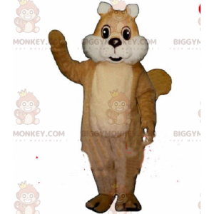 Costume de mascotte BIGGYMONKEY™ d'écureuil marron, costume des