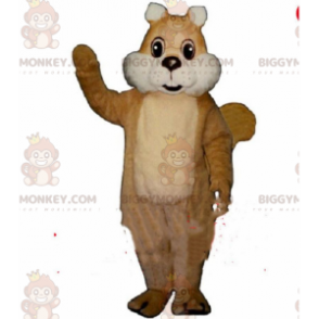 Maskotka brązowa wiewiórka BIGGYMONKEY™, kostium leśny, wielka