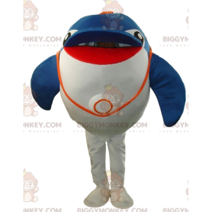 BIGGYMONKEY™ mascot costume of big dolphin, giant dolphin, sea