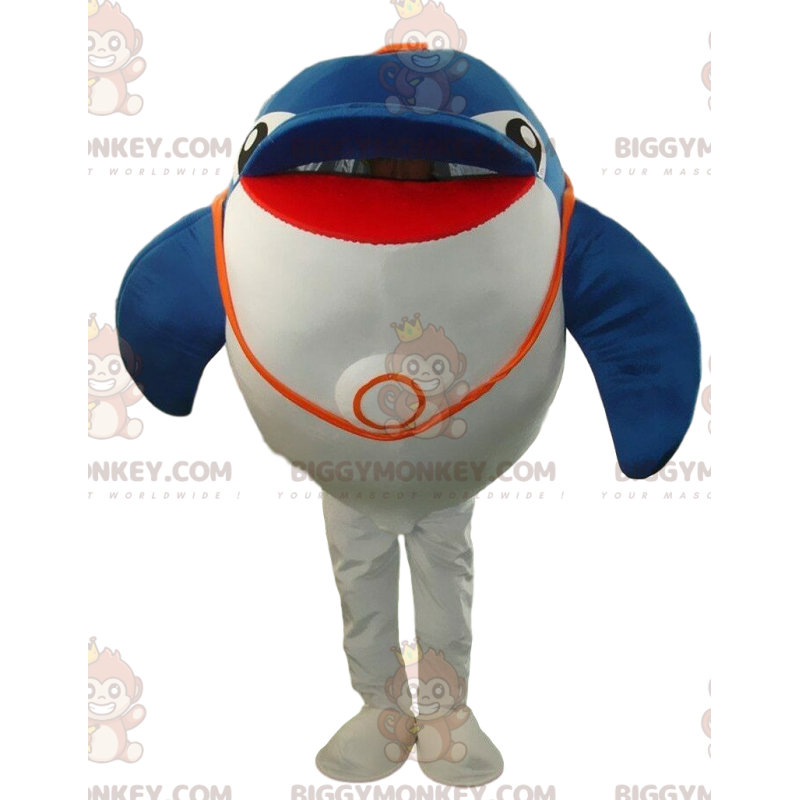 BIGGYMONKEY™ costume mascotte di grande delfino, delfino