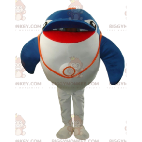 BIGGYMONKEY™ mascot costume of big dolphin, giant dolphin, sea