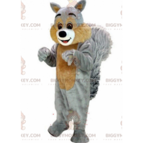 Costume de mascotte BIGGYMONKEY™ d'écureuil gris, costume de la