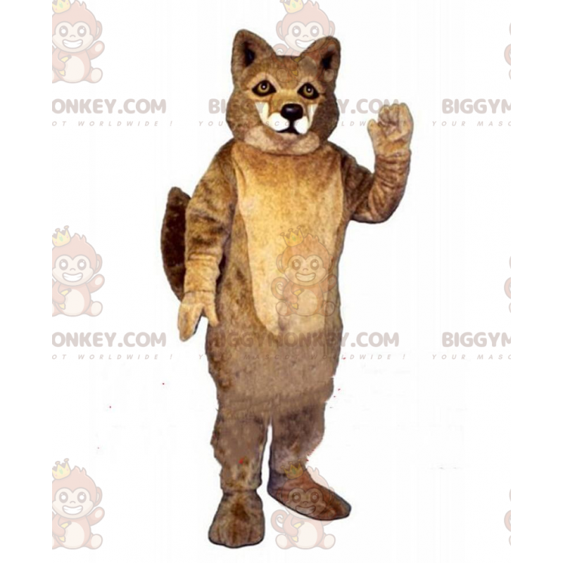 Wolf BIGGYMONKEY™ mascottekostuum, wolfshondkostuum