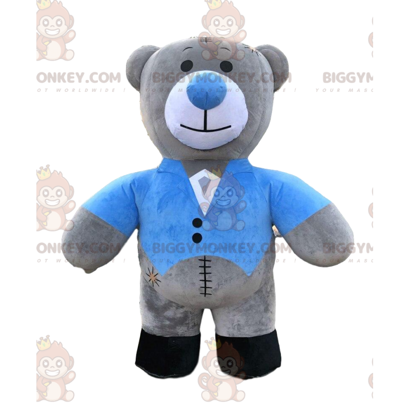 Aufblasbarer Teddybär BIGGYMONKEY™ Maskottchen-Kostüm