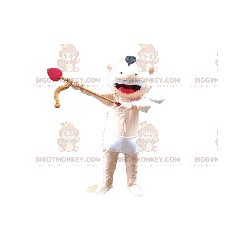 Costume de mascotte BIGGYMONKEY™ de Cupidon, costume d'ange, de