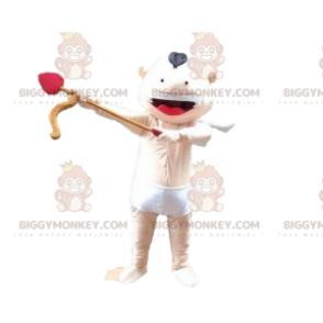 Costume de mascotte BIGGYMONKEY™ de Cupidon, costume d'ange, de