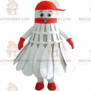 Costume de mascotte BIGGYMONKEY™ de volant de badminton