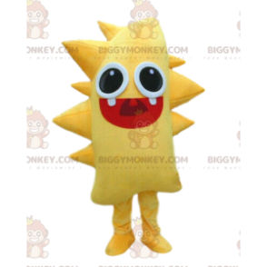 Costume da mascotte mostro giallo BIGGYMONKEY™, costume da