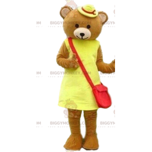 Teddy Bear BIGGYMONKEY™ maskotdräkt, björndräkt för honor