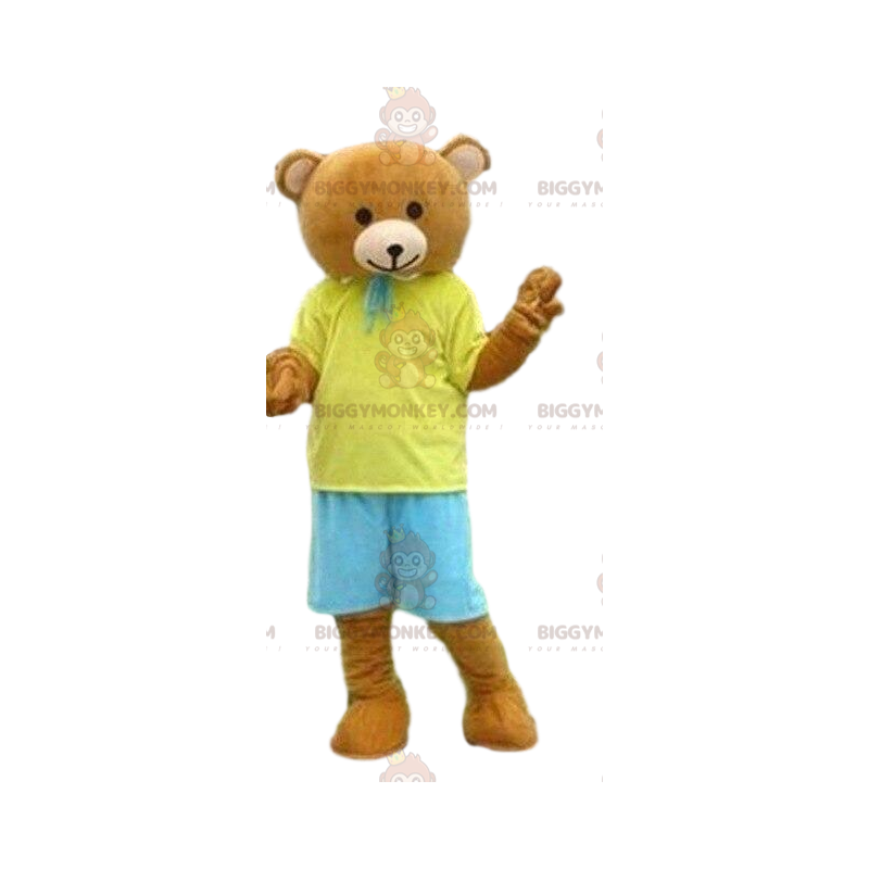 Bear BIGGYMONKEY™ Mascot Costume, Teddy Bear Costume, Summer