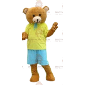 Bear BIGGYMONKEY™ Mascot Costume, Teddy Bear Costume, Summer