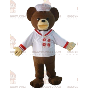 Costume de mascotte BIGGYMONKEY™ de nounours en tenue de marin