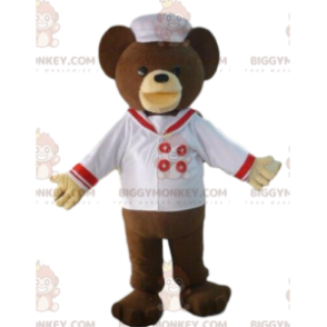 Kostium maskotki Teddy BIGGYMONKEY™ w stroju marynarza, strój