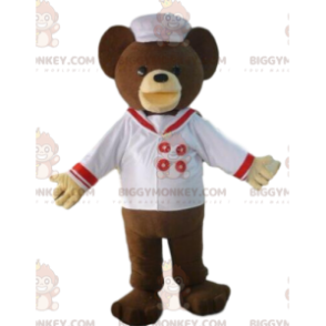 Teddy BIGGYMONKEY™ Mascot Costume in Sailor Outfit, Sailor