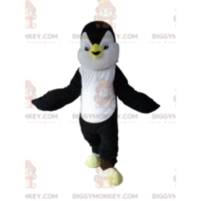 BIGGYMONKEY™ costume da mascotte pinguino bianco e nero