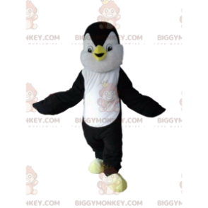 Traje de mascote BIGGYMONKEY™ pinguim preto e branco, traje de