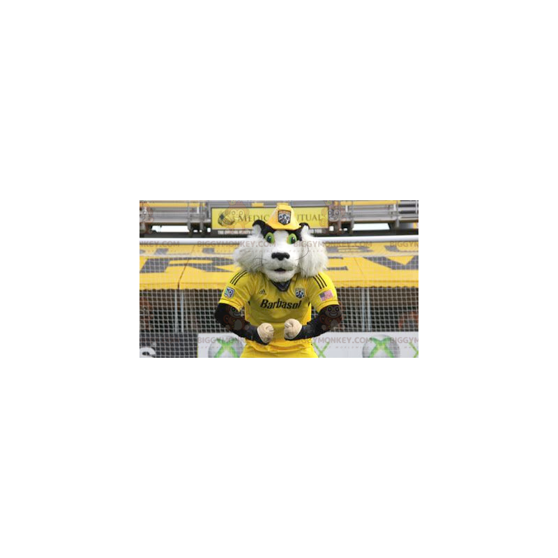 BIGGYMONKEY™ Disfraz de mascota de hámster marmota blanco y