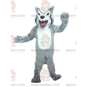 Costume da mascotte lupo BIGGYMONKEY™, costume da cane lupo