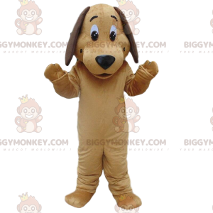 Beige Hund BIGGYMONKEY™ Maskottchenkostüm, Hündchenkostüm