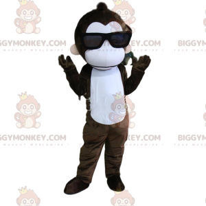 Kostým maskota Monkey BIGGYMONKEY™ se slunečními brýlemi, letní