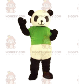 BIGGYMONKEY™ Maskottchenkostüm schwarz-weißer Panda