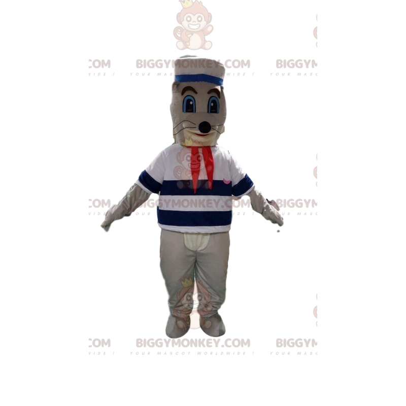 Costume de mascotte BIGGYMONKEY™ d'otarie, costume de lion de