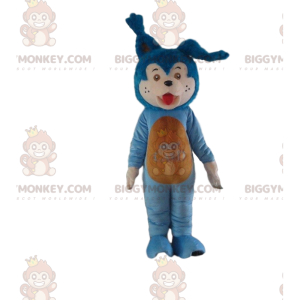 BIGGYMONKEY™ maskotdräkt blå katt, kaninkostym, blått djur -