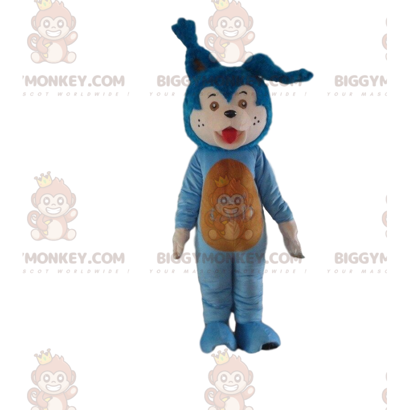 BIGGYMONKEY™ mascottekostuum blauwe kat, konijnenkostuum, blauw