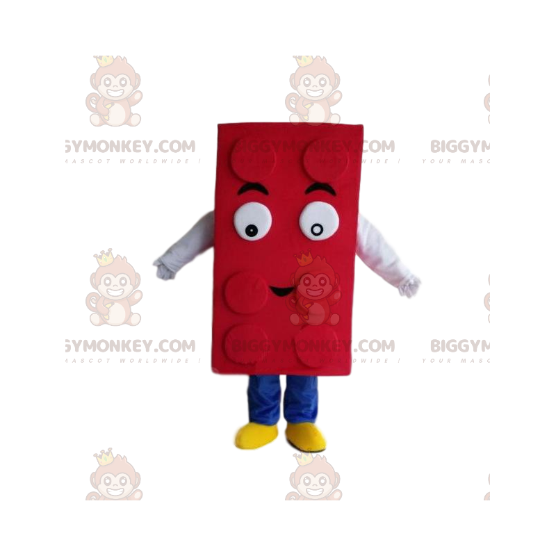 Costume da mascotte rosso Lego BIGGYMONKEY™, costume da set da