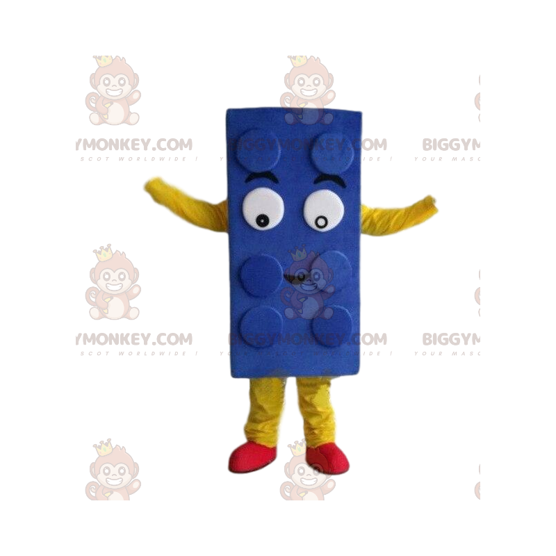 Blue Lego BIGGYMONKEY™ mascot costume, building set costume -