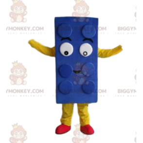 Costume de mascotte BIGGYMONKEY™ de Lego bleu, costume de jeu