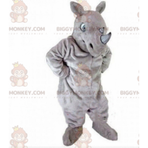 Costume de mascotte BIGGYMONKEY™ de rhinocéros gris, costume de