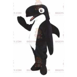 Disfraz de mascota BIGGYMONKEY™ Orca, ballena blanca y negra