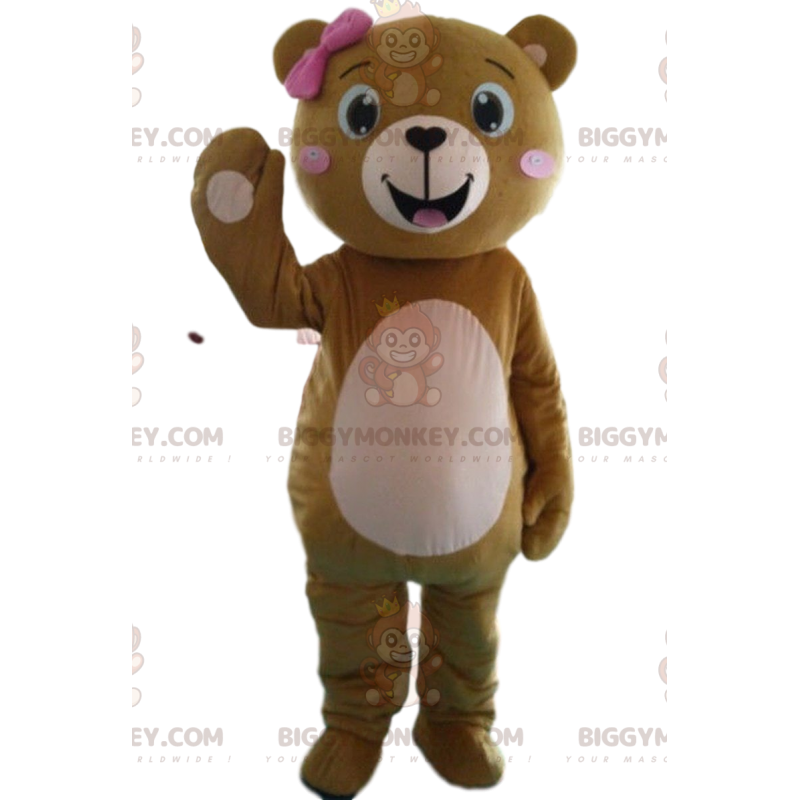 Traje de mascota de oso de peluche femenino BIGGYMONKEY™, traje